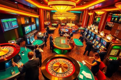 Experience the thrilling atmosphere of gambling at https://shbetb0.com/ with players engaging in a variety of exciting games.